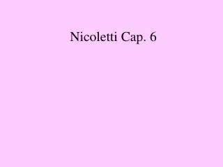 nicoletti cap 6