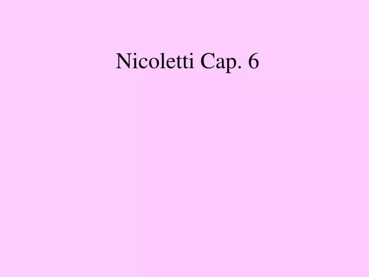 nicoletti cap 6