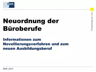 neuordnung der b roberufe
