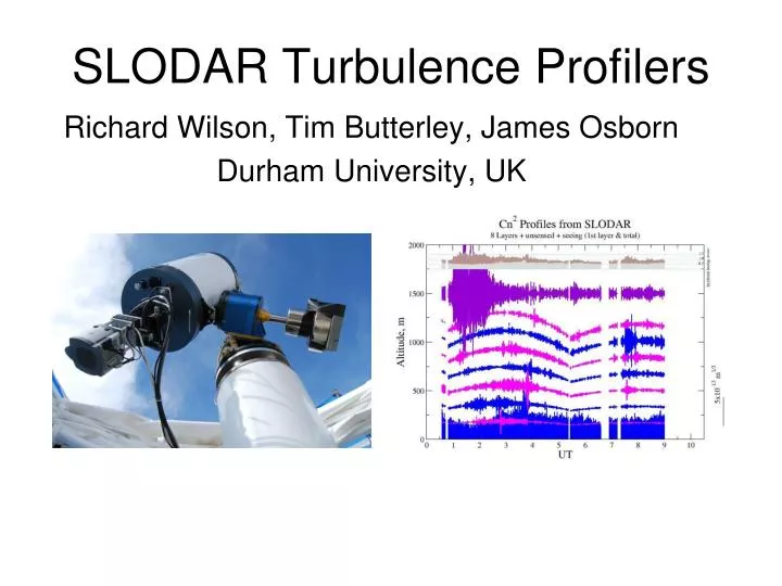 slodar turbulence profilers