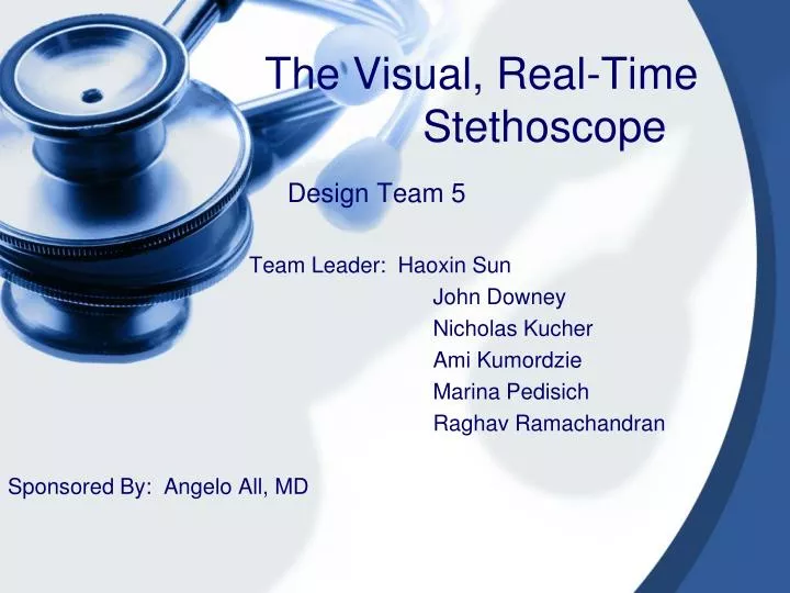the visual real time stethoscope