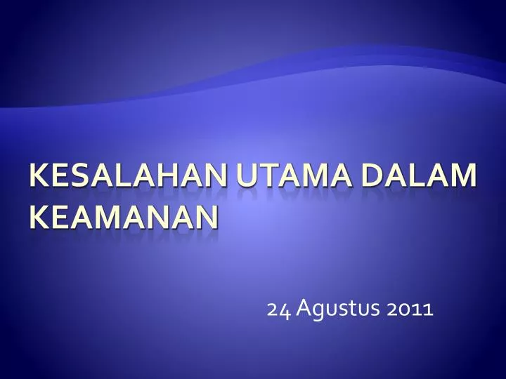 24 agustus 2011