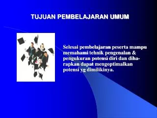 tujuan pembelajaran umum
