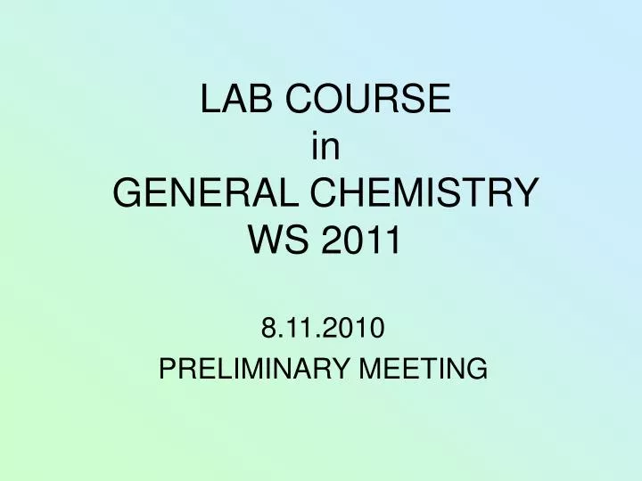 8 11 2010 preliminary meeting