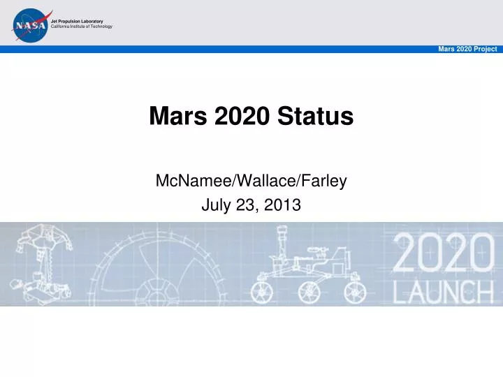 mars 2020 status