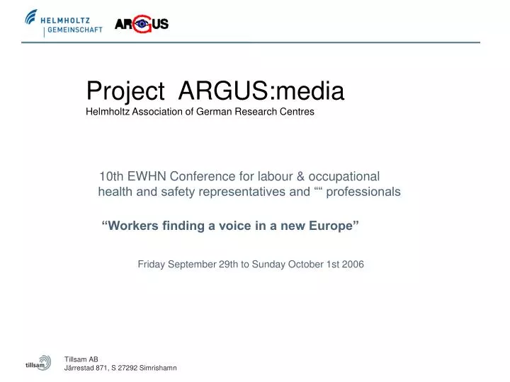 project argus media helmholtz association of german research centres
