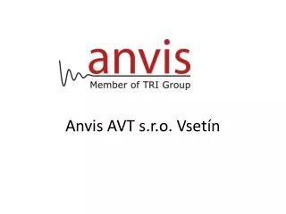 anvis avt s r o vset n