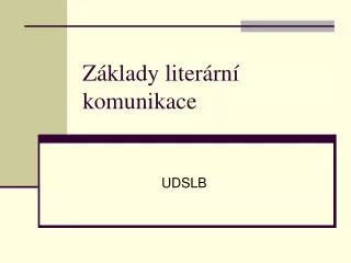 z klady liter rn komunikace