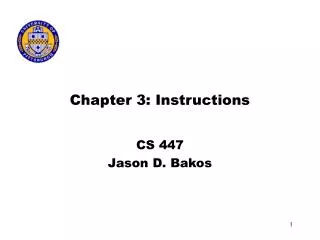 Chapter 3: Instructions