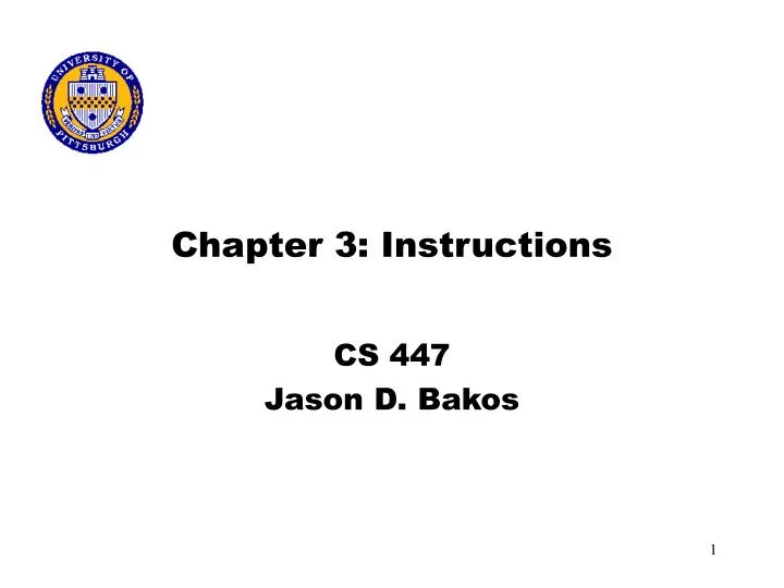 chapter 3 instructions