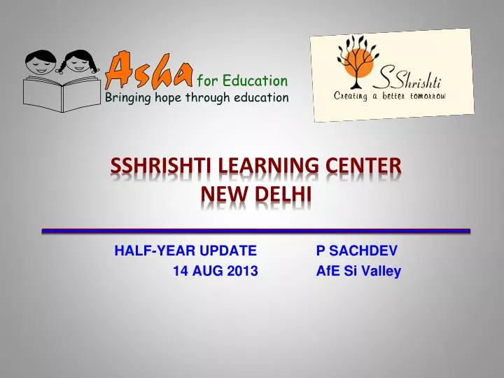 sshrishti learning center new delhi