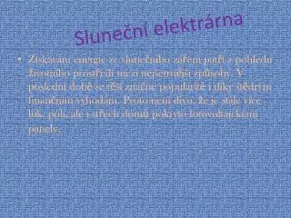slune n elektr rna