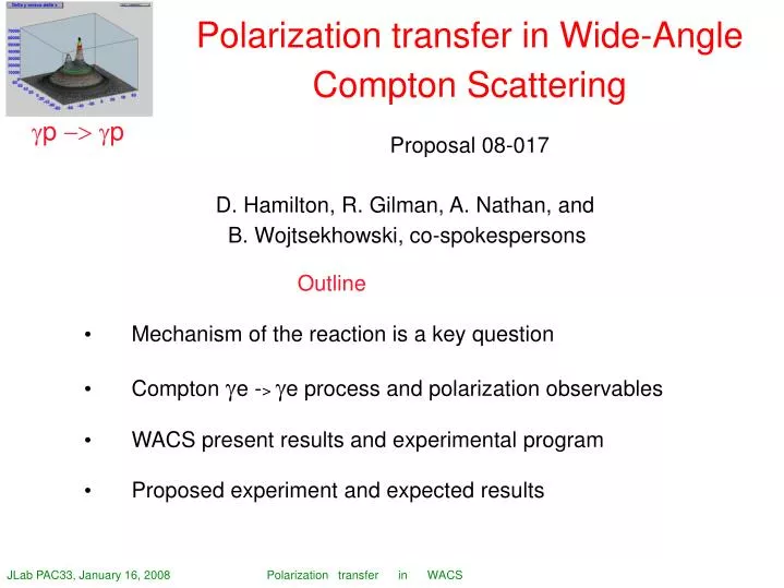 polarization transfer in wide angle compton scattering proposal 08 017