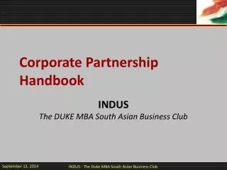 Corporate Partnership Handbook