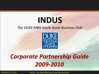 Corporate Partnership Guide 2009-2010