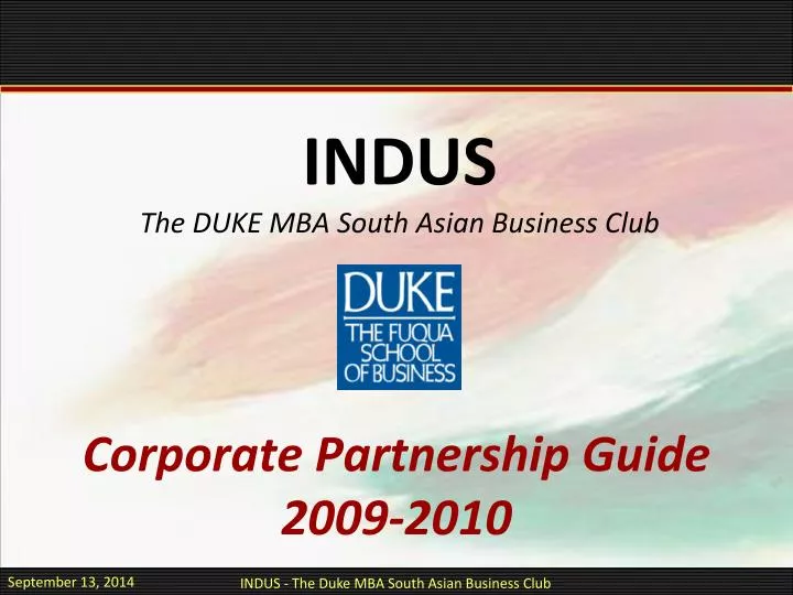 corporate partnership guide 2009 2010