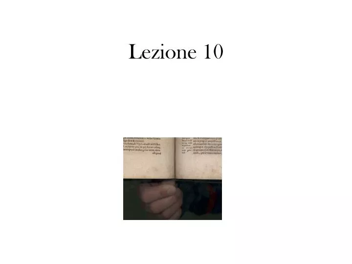 lezione 10