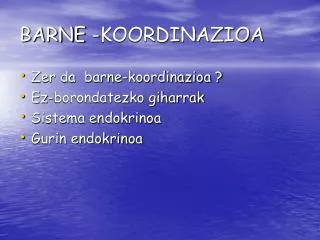 barne koordinazioa