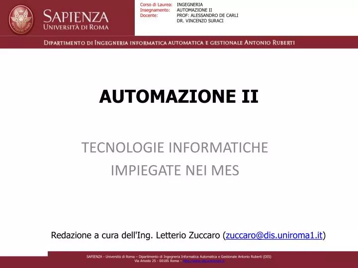 automazione ii