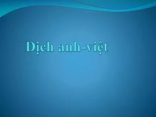 d ch anh vi t