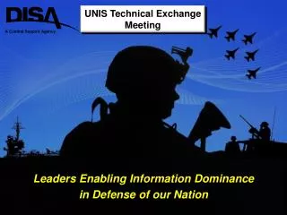 leaders enabling information dominance in defense of our nation