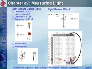Chapter #7: Measuring Light