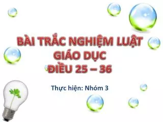 th c hi n nh m 3