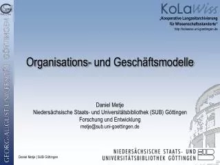 organisations und gesch ftsmodelle