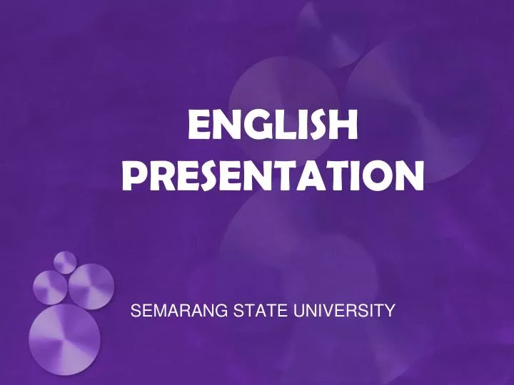 english presentation