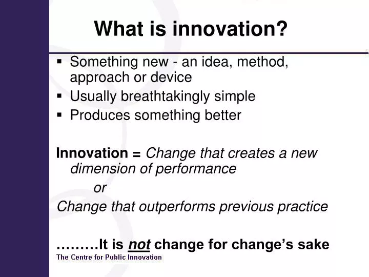 what is innovation