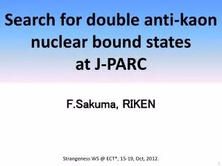 Search for double anti-kaon nuclear bound states at J-PARC