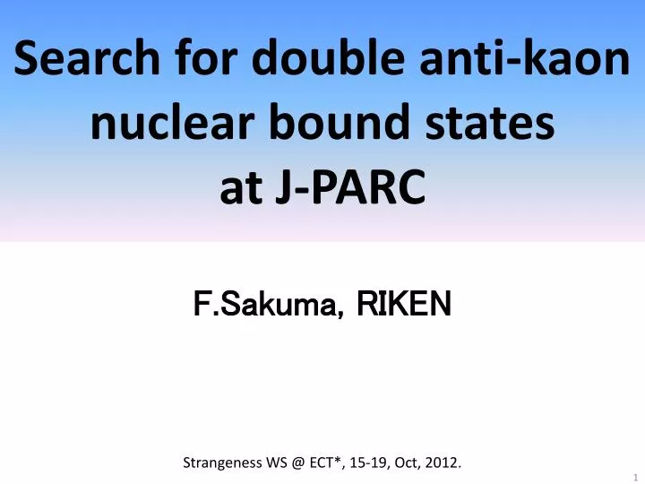 search for double anti kaon nuclear bound states at j parc