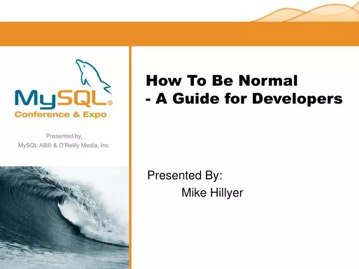 how to be normal a guide for developers