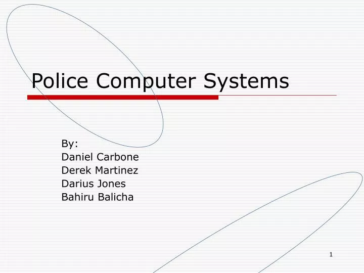 police computer systems