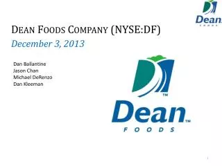 Dean Foods Company (NYSE:DF)
