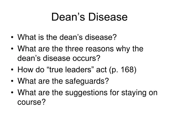 dean s disease