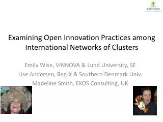 Examining Open Innovation Practices among International Networks of Clusters