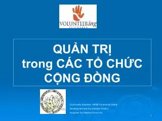 qu n tr trong c c t ch c c ng ng