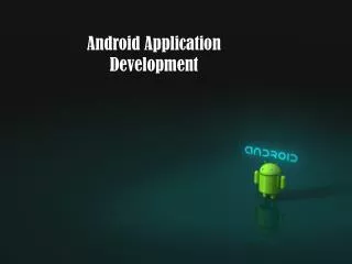 TRAINING PROGRAM in ANDROID APPLICATION