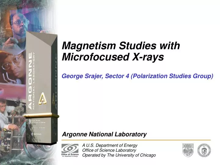 magnetism studies with microfocused x rays