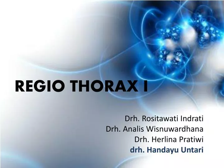regio thorax i