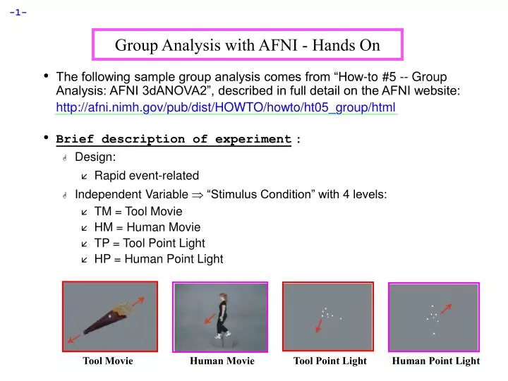 group analysis with afni hands on