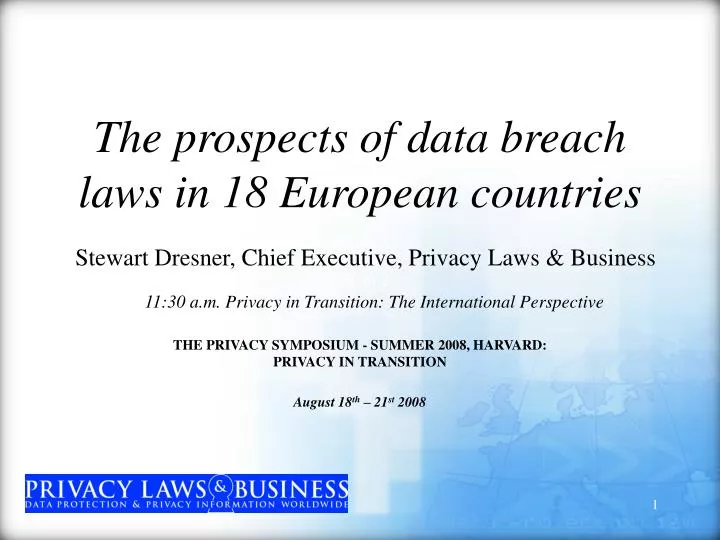 the prospects of data breach laws in 18 european countries
