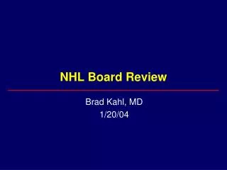 NHL Board Review