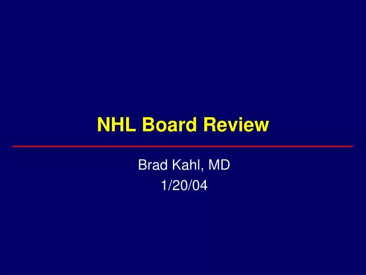nhl board review
