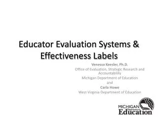 Educator Evaluation Systems &amp; Effectiveness Labels