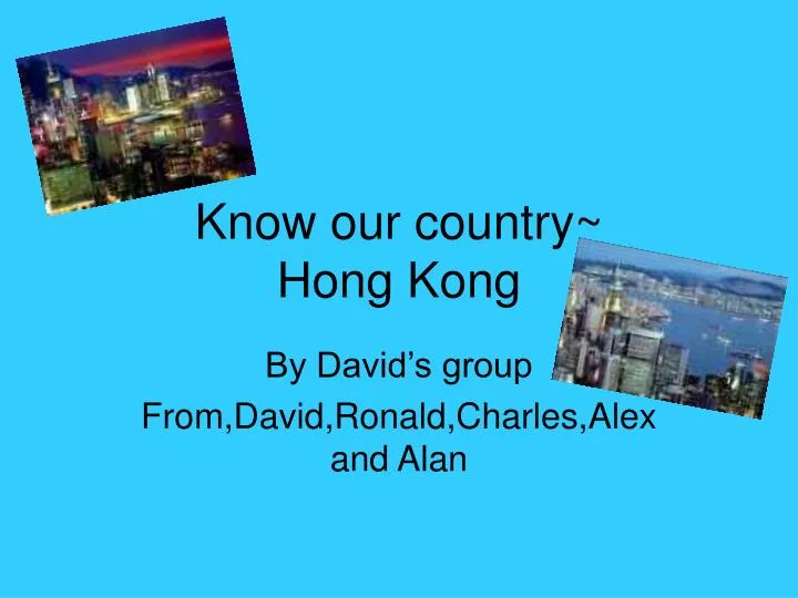 know our country hong kong