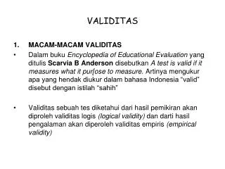 validitas
