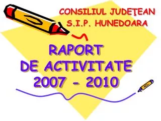 raport de activit ate 200 7 20 10