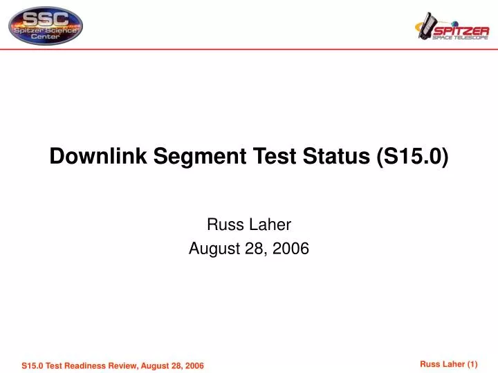 downlink segment test status s15 0